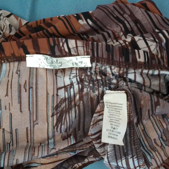 Lady Jane, Brown Floral Maxi skirt, - Picture 6 of 7